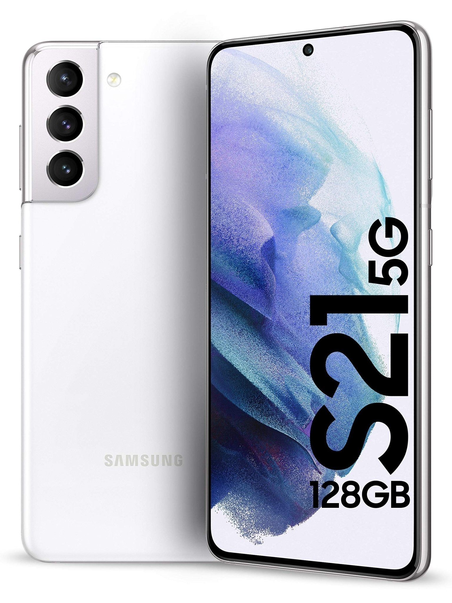 Samsung Galaxy S21 5G 128GB model on a white background