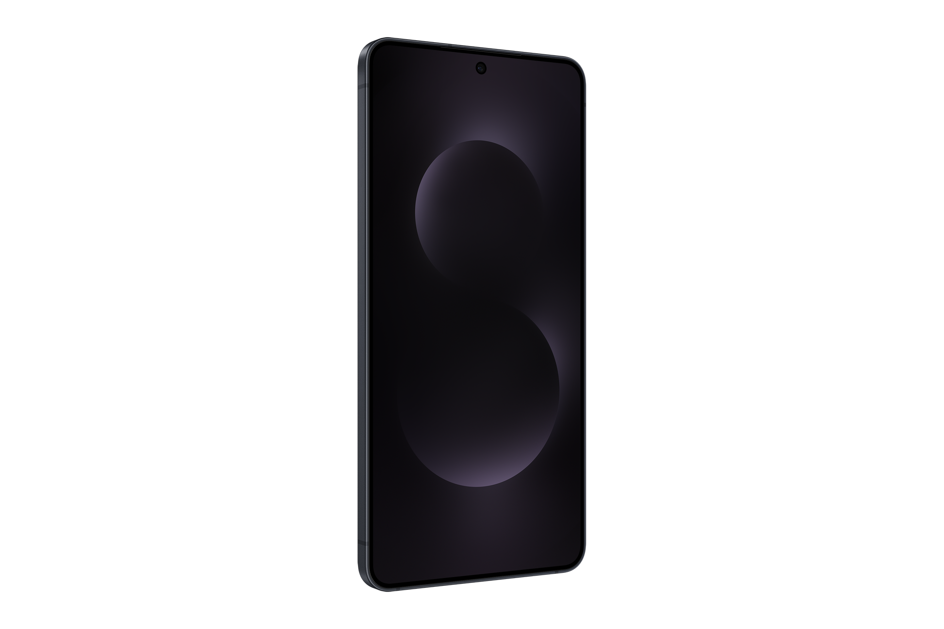 Black Samsung Galaxy S25 Edge on a white background