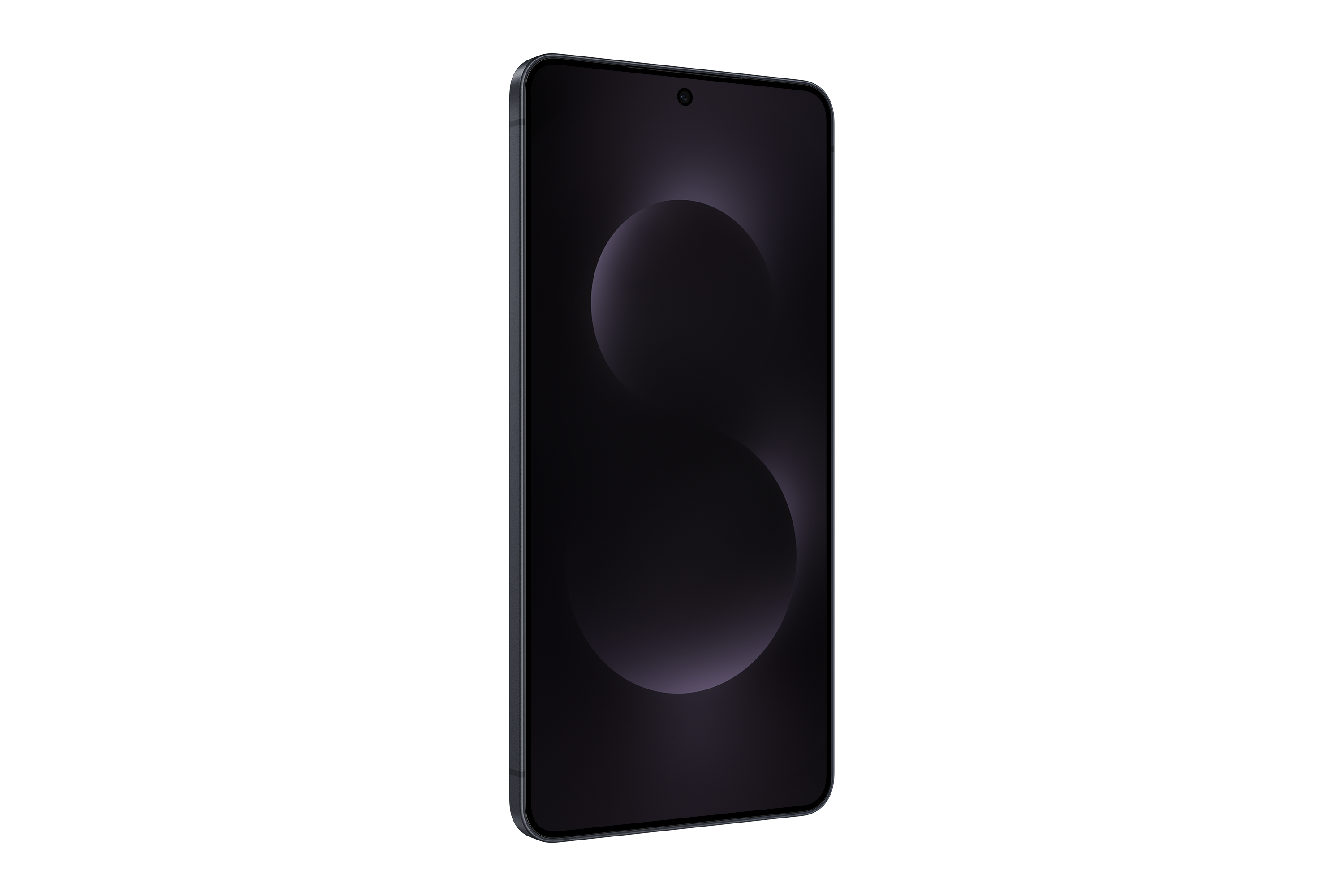Black Samsung Galaxy S25 Edge on a white background