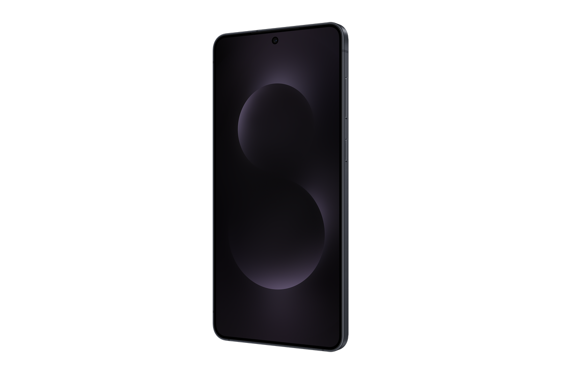 Samsung Galaxy S25 Edge showing back, side, and front views on a white background