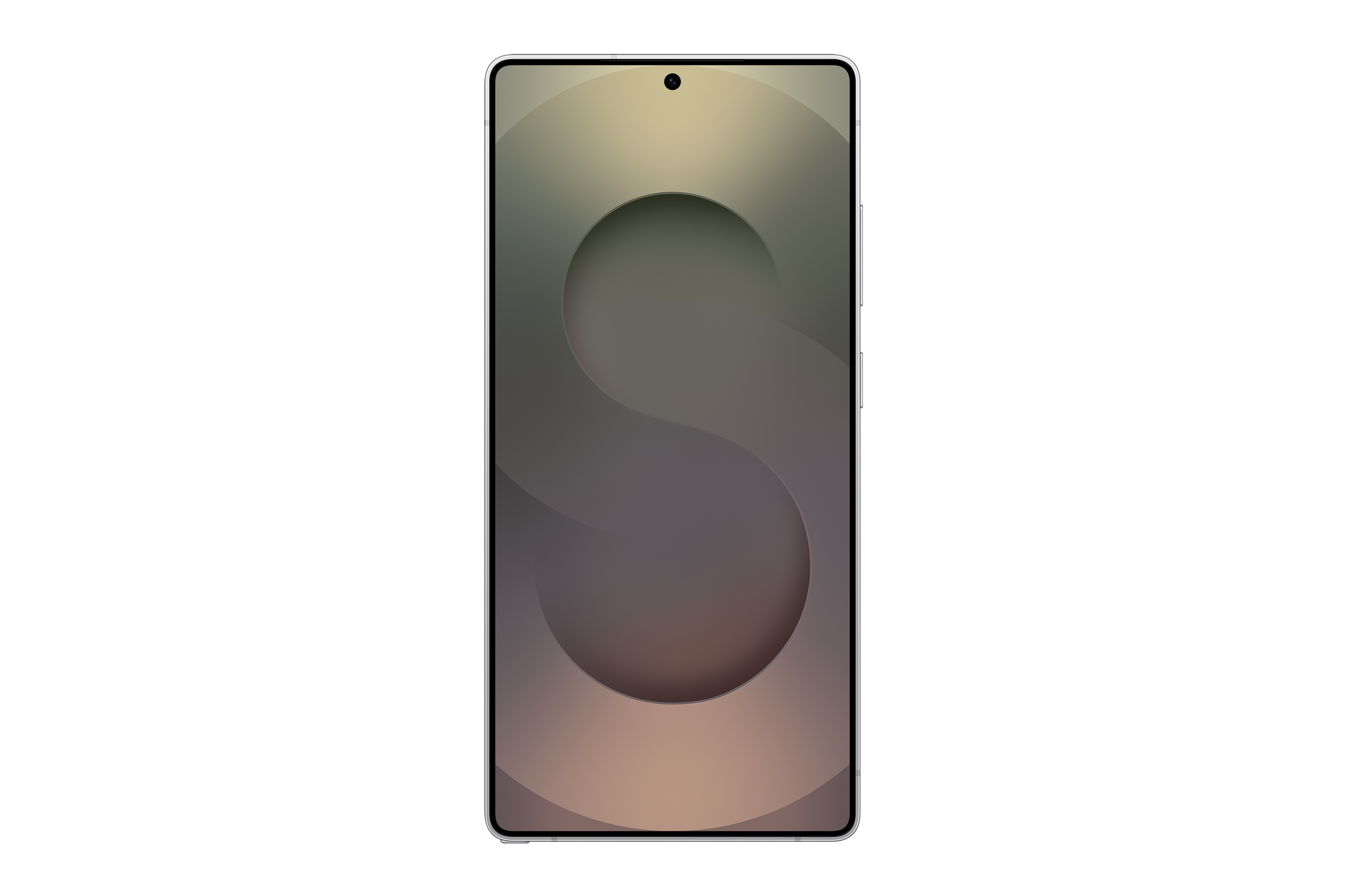 Smartphone with a gradient design on a white background